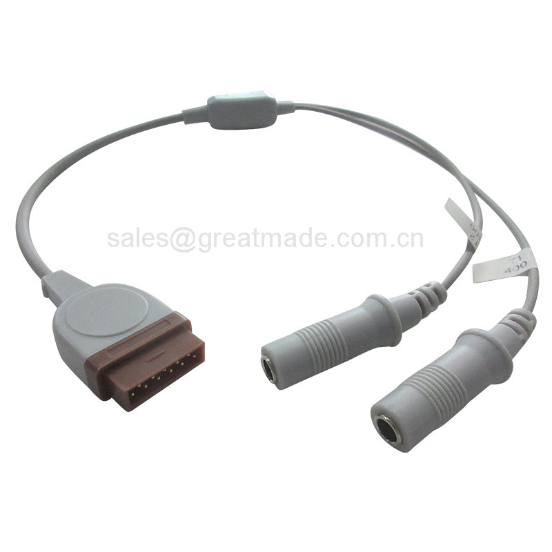 TP039 rau GE ntsuas kev sojntsuam kabmob TP039 for GE temperature probe adapter cable