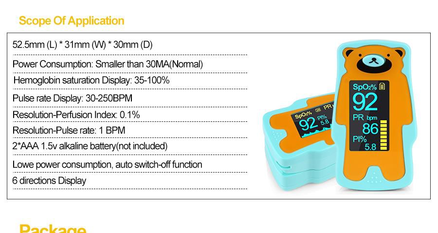 Menyuam Tus ntiv tes Oximeter 7