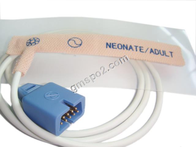 Nellcor OXIMAX Cov neeg laus / neonate uas siv Spo2 Sensor rau N-560, N-550, N595 Mem Tes Oximeter