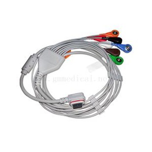 Tus neeg mob Cable / Leadwires, 3 Channel (7-Ld), AHA, Tau tshaj GE GEER Light Holter.
