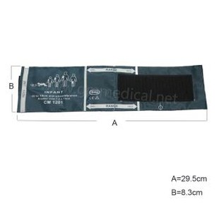 Me Nyuam Mos Ib Hlis NIBP Cuff Rau Ntshav Siab Ntsuam Xyuas, Nylon Cuff