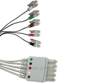 Tshaj M1968A 5-cov Leadwires, AHA, Grabber