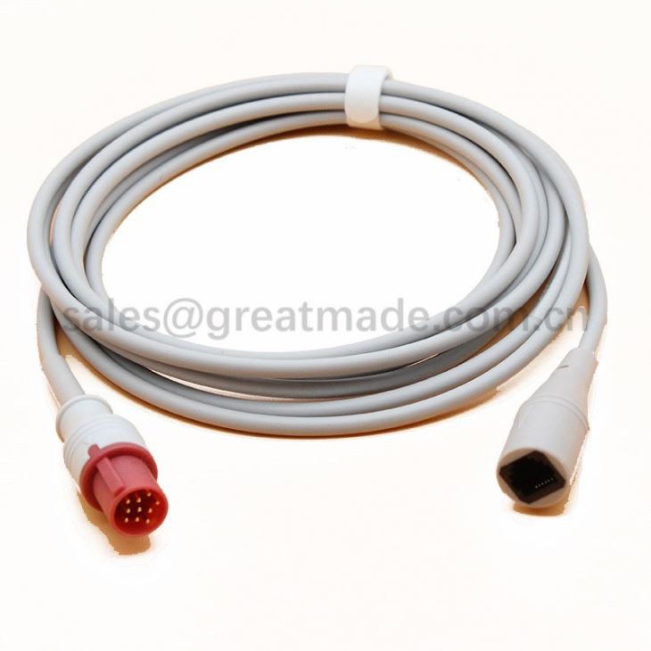 Hellige Compatible-Appott IBP Adapter Cable, Round 10PIN> Appott-6PIN