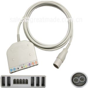 Siv nrog Lohmeier 98.060.120 / A Multi-Parameter Trunk Cable (IBP * 2, Kub * 2, 5-coj ECG, Spo2)