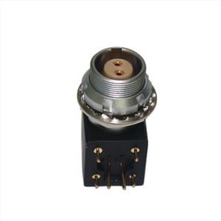 12mm EXG 1B 90 Degree Luj Tshib Poj Niam Tsau Qhov (Socket) Ob Lub Ntsiab Qhov (socket) Rau Luam Circuit Court PCB Receptacle